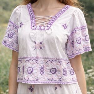 Love The Label Martina Embroidery Top